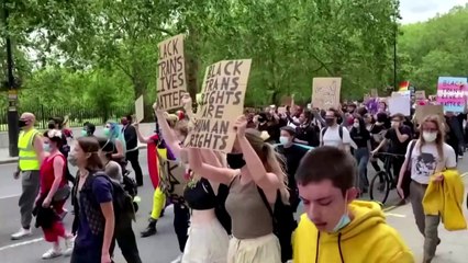 Transgender Black Lives Matter protest in London
