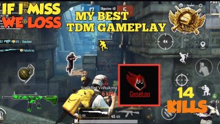 How to handle one v one situation in pubg mobile - Best tdm gameplay - M24+akm beast combo