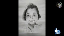 Portrait painting of a girl | Easy Portrait Drawing | Portrait Sketch Pencil Shading