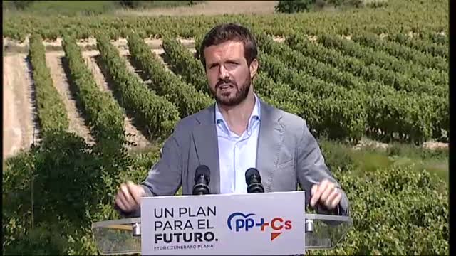 Casado: La única receta de Sánchez es paro, impuestos y despilfarro