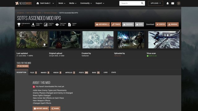Tutorial Instalación Acension Mod - Dark Souls 2 SOTFS
