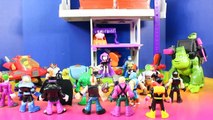 Imaginext Teen Titans Go! Robin Star Fire Raven Cyborg Beast Boy Batman Defend Teen Titans Tower