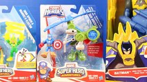 Playskol Heroes Iron Spider Captain America Jungle Copter & Batman Wing Tech Battle Electro