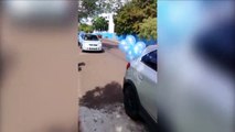 Carreata azul para comemorar a chegada do João Eduardo