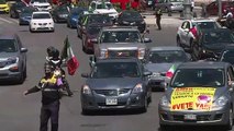 Caravana de autos para protestar contra López Obrador en Ciudad de México