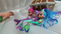 Sophia Isabella Brincando de Princesa Ariel e Shimmer e Shine na Piscina