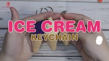 How To Crochet Ice Cream Cone Keychain | By Sabs Crochet Arts