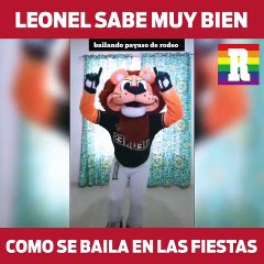Leonel sabe muy bien como bailar en las fiestas