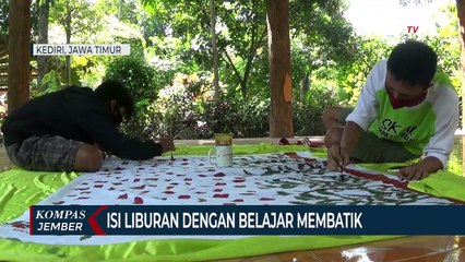 Siswa SMA Isi Libur Sekolah dengan Belajar Membatik