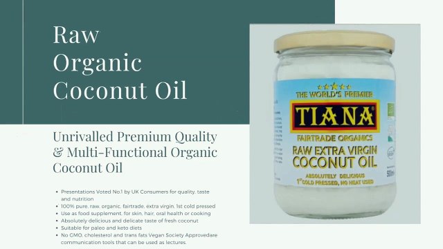 Coconut Oil Health Benefits- Tiana Organics