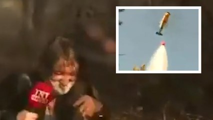 Canlı yayında TRT muhabirin zor anları