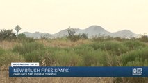 Fire crews battling two brush fires in Tonopah area