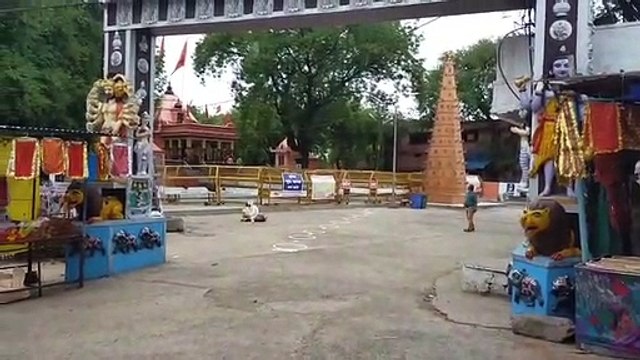 शाजापुर के मां राज राजेश्वरी मन्दिर में सोशल डिस्टेंसिंग की विशेष व्यवस्था