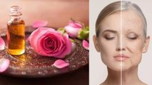 50 की उम्र में भी दिखेंगी 30 की, घर पर ऐसे बनाकर लगाएं गुलाब का तेल | Rose Oil For Skin | Boldsky