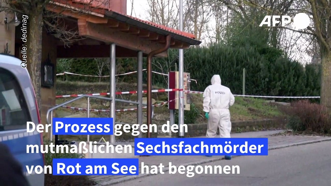Prozess um mutmaßlichen Sechsfachmord von Rot am See begonnen
