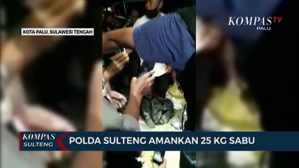Polda Sulteng Amankan 25 Kg Sabu