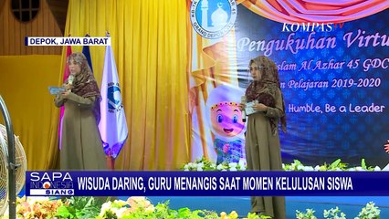 Merindukan Anak Didik Mereka, Tangisan Guru Pecah Saat Momen Wisuda Online
