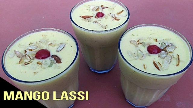 MANGO LASSI RECIPE WITH MANGO PULP, HOW TO MAKE MANGO LASSI AT HOME, AAM KI LASSI RECIPE, RESTAURANT STYLE MANGO LASSI RECIPE, MANGO YOGURT SMOOTHIE