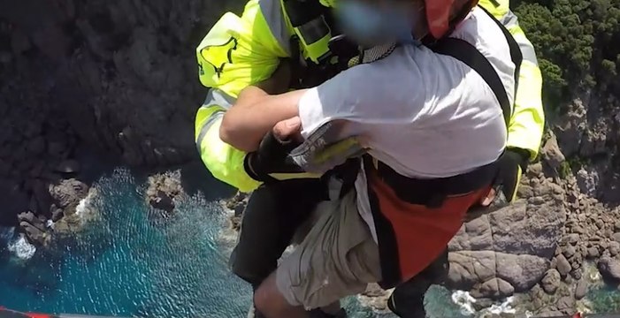 Gairo (NU) - Colto da malore su parete rocciosa, salvato con elicottero (29.06.20)