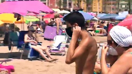 Lleno en las playas durante el fin de semana
