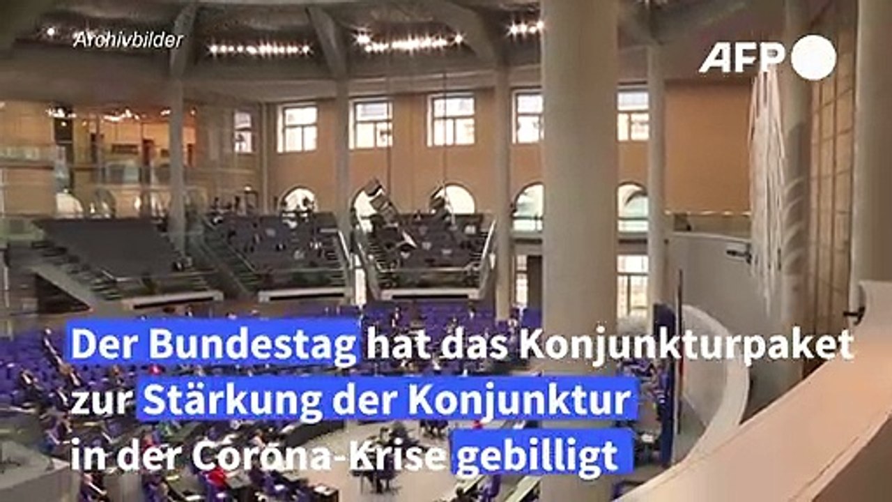 Bundestag billigt Konjunkturpaket mit Mehrwertsteuersenkung