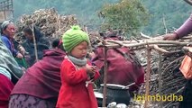 indigenous way to make dry meat Nepal village life himalayan life nomadic life