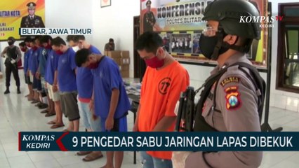 9 Pengedar Sabu Jaringan Lapas Dibekuk