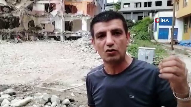 Çöktü denilen binanın altında kaldığı söylenen operatör konuştu: 'Burada da bilinçli bir şekilde bu binayı indirdik'