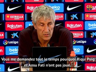 Barcelone - Setién se justifie (encore) sur le cas Griezmann
