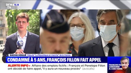 Époux Fillon condamnés: pour Sacha Houlié, "on jette l'opprobre sur l'institution judiciaire, ce n'est pas honnête"