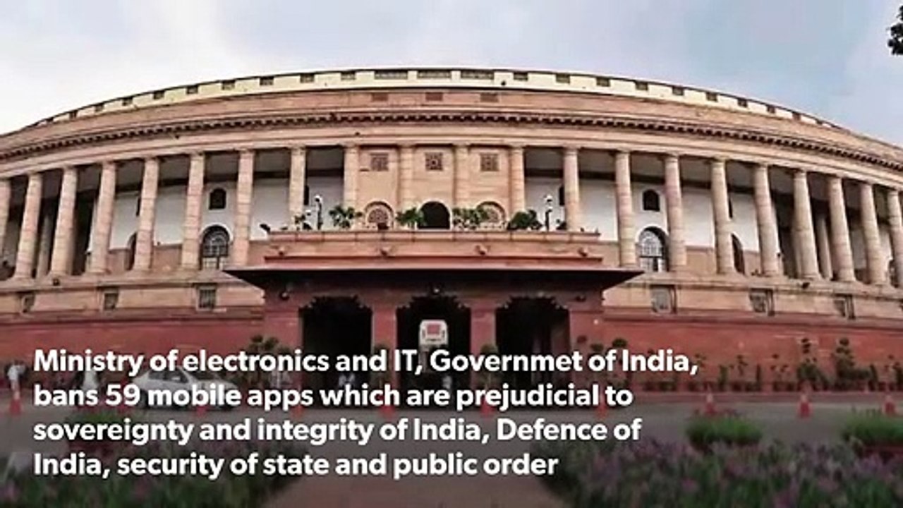 Chinese apps banned in India