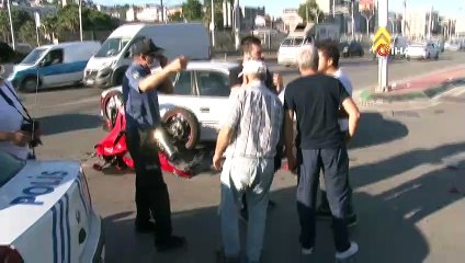 25 gün önce aldığı motosikletle kaza yapan genç ağır yaralandı