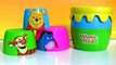 Winnie the Pooh Stacking Cups Surprise with Honey Pot Tigger and Eeyore Toy Surprise Eggs