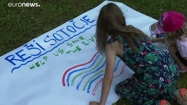 Aktivisten kämpfen in Slowenien für den Schutz der Save