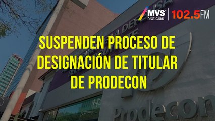 Suspenden proceso de designación de titular de Prodecon