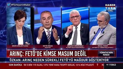 Canlı yayında flaş tepki! "Arınç FETÖ konusunda şantaj mı yapıyor?"