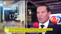 Julio César Chávez reacciona al video que su hijo subió a TikTok ¡en tacones! | Ventaneando