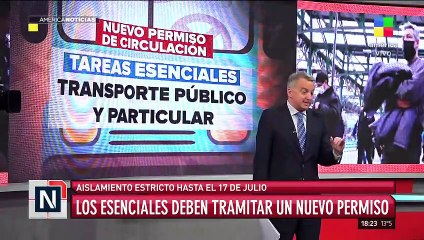 Nuevo permiso de circulación para los esenciales