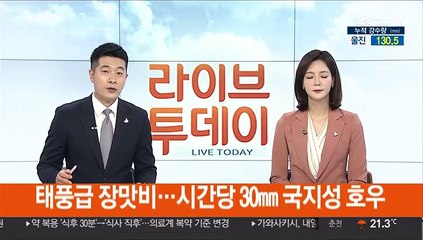 태풍급 장맛비…시간당 30㎜ 국지성 호우