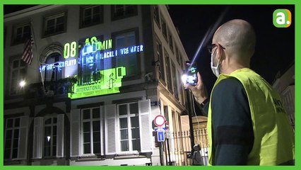 L'Avenir - Le visage de George Floyd projeté sur l'ambassade des Etats-Unis à Bruxelles