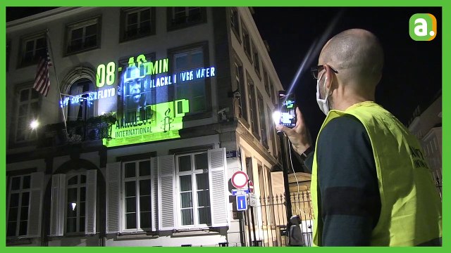 L'Avenir - Le visage de George Floyd projeté sur l'ambassade des Etats-Unis à Bruxelles