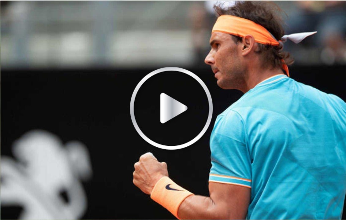 Bestial globo entre las piernas de Rafa Nadal contra Novak Djokovic