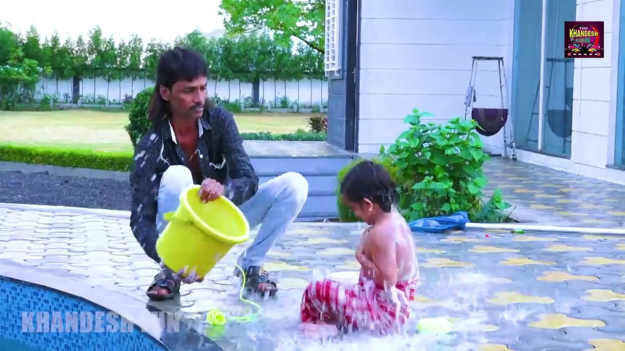 Chotu ka Swimming pool - छोटू का स्वीमिंग पूल - Khandeshi Hindi comedy - Chottu dada comedy 2020