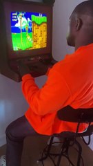 Kanye West Playing Sega Genesis Soinc the Hedgehog With Kid Cudi