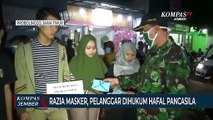 Razia Masker, Pelanggar Dihukum Menghafal Pancasila