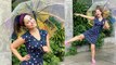Hina Khan की Stylish अंदाज में बारिश का मजा लेते हुए Pics हुई Viral | Hina Khan New Look | Boldsky