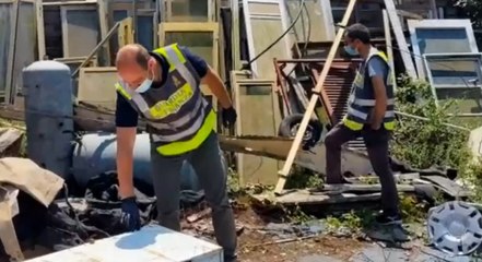 Nola - Deposito illecito di rifiuti sequestrato dai finanzieri (03.07.20)