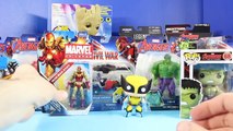 Huge Marvel Toy Collection With Hulk Iron Man Talking Groot Captain America And Wolverine
