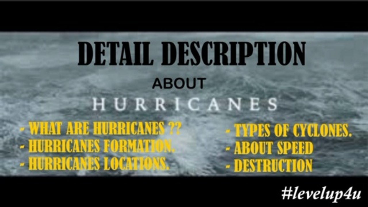 Hurricane Natural Phenomenon|Hurricane Categories 1-5 Youtube Video|Hurricane Disaster Management|Hurricane Preparedness