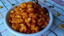 corn chaat - sweet corn chaat recipe - indian style corn chaat - spicy corn chaat